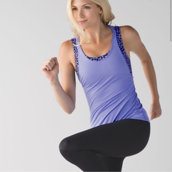 Lululemon All Sport Support Tank with Bra Lullaby Ace Spot - Picture 2 of 5